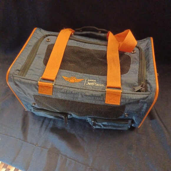 Jet Paws Airline Approved JetBlue Dog Carrier, 16"L x 10"W x 10.50"H - Picture 1 of 7